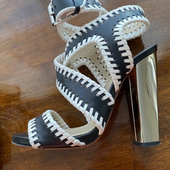 ETRO Mirrored Wraparound Sandals Size 7 - Picture 5 of 7